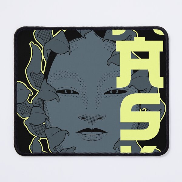 Item preview, Noh Mask Navy Gray designed and sold by SolooArtDesign.