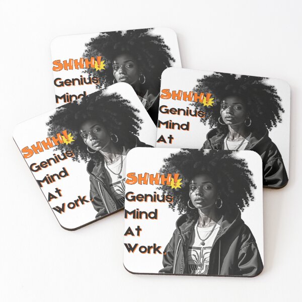 Item preview, Shhh! Genius Mind at Work – Bold & Smart Art designed and sold by QPTheeArtist.