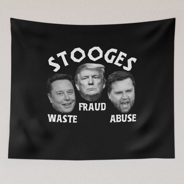 Item preview, Political Stooges - Waste, Fraud, and Abuse Anti-Trump  designed and sold by The Junto Shop.