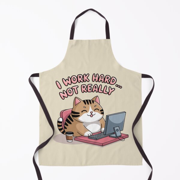 Item preview, Chubby Cat I Work Hard… Not Really designed and sold by SignumShop.