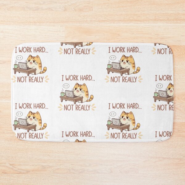 Item preview, Chubby Cat I Work Hard… Not Really designed and sold by SignumShop.