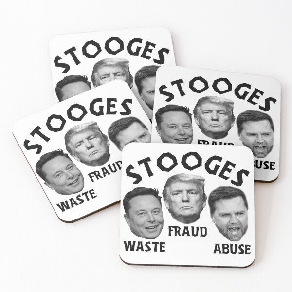 Item preview, Political Stooges - Waste, Fraud, and Abuse Anti-Trump  designed and sold by The Junto Shop.