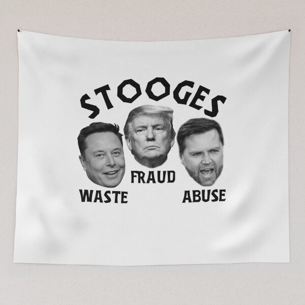 Item preview, Political Stooges - Waste, Fraud, and Abuse Anti-Trump  designed and sold by The Junto Shop.