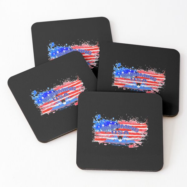 Item preview, Watercolor Waves & Patriotic Swim Pride designed and sold by Zakrytos ★★★★★.