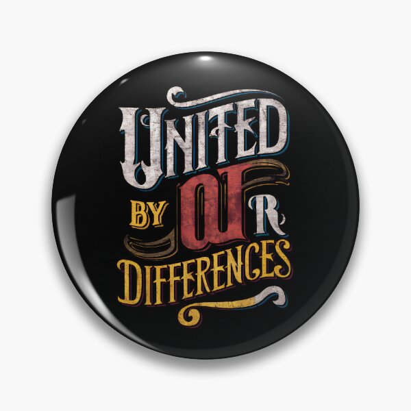 Item preview, United by Our Differences – Vintage Typography designed and sold by ViviNyks.