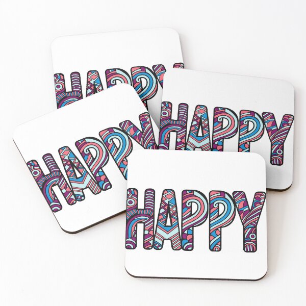Item preview, Intricate word Happy designed and sold by SpectrumShine.