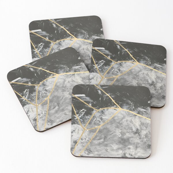 Item preview, Golden Fractures on Monochrome designed and sold by EdieIndie.