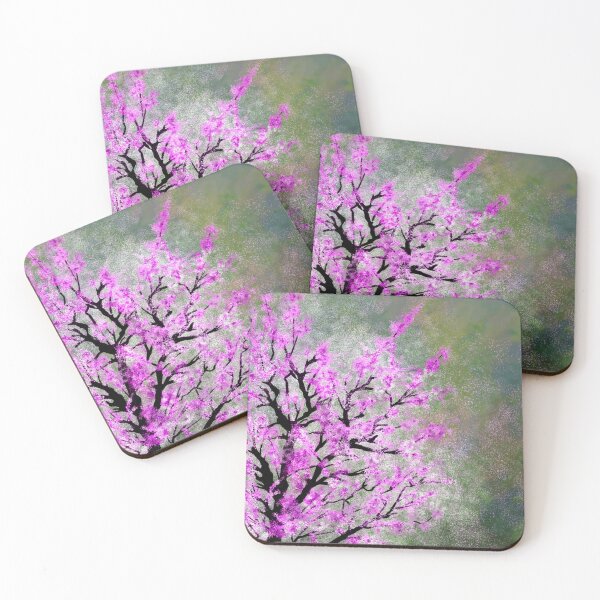 Item preview, Sakura cherry tree original atmospheric watercolor. designed and sold by WatercolourLily.