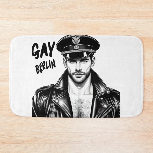 Item preview, Gay Leather Berlin Leder Bar Slogan Pride Graphic Design designed and sold by ItsAKinkThing.