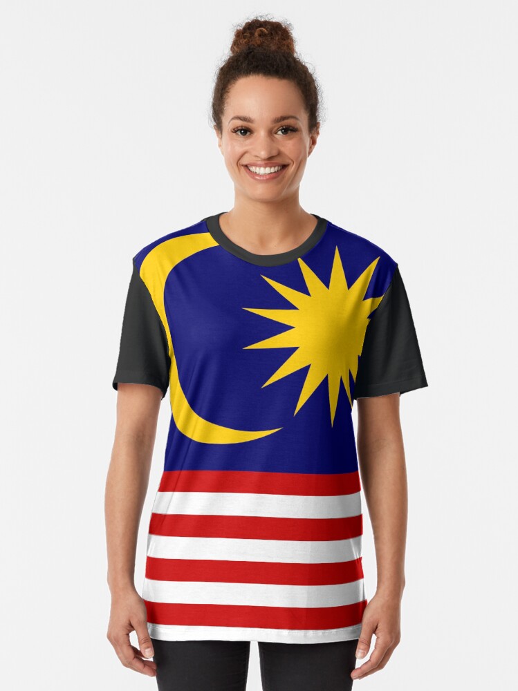 "Malaysia Flag" Tshirt by EnglishJack Redbubble malaysia graphic t