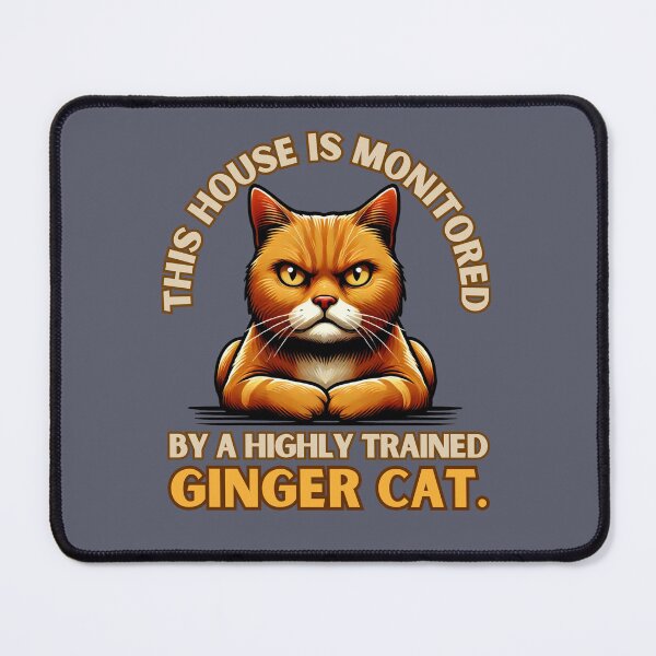 Item preview, Ginger cat Fluffy Protector on Duty designed and sold by Meandmyshop.