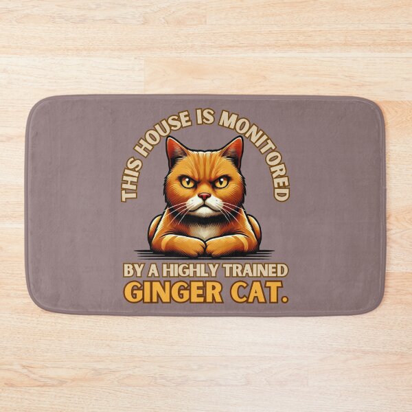 Item preview, Ginger cat Fluffy Protector on Duty designed and sold by Meandmyshop.