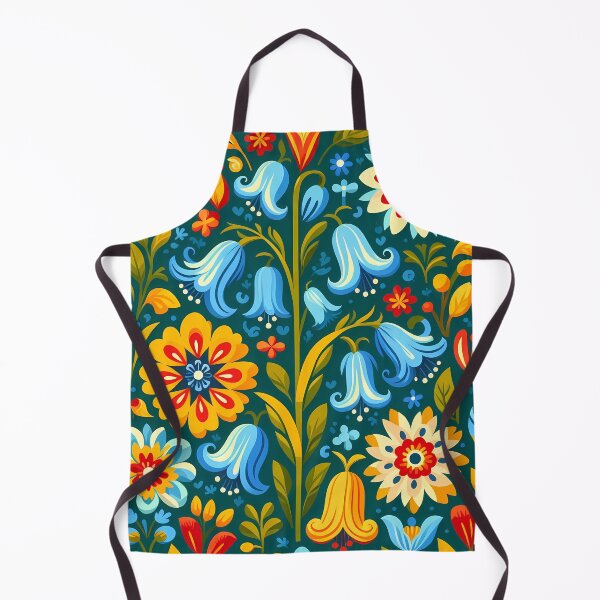 Item preview, Scandinavian Folk Art Flowers – Bluebell, Daisy, and Marigold, Nature and Joy by heidiannemorris designed and sold by FOLK ART FUSION by heidiannemorris.