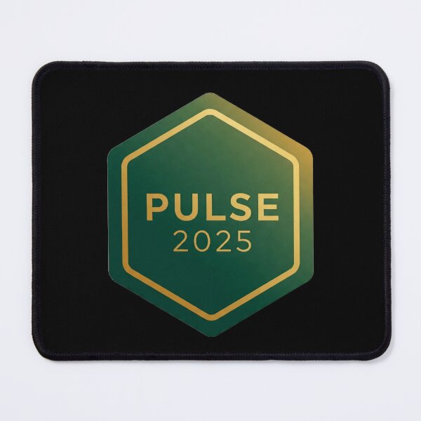 Item preview, Pulse 2025 Tech Sticker - Modern Geometric Art Print designed and sold by ethnicdigital.