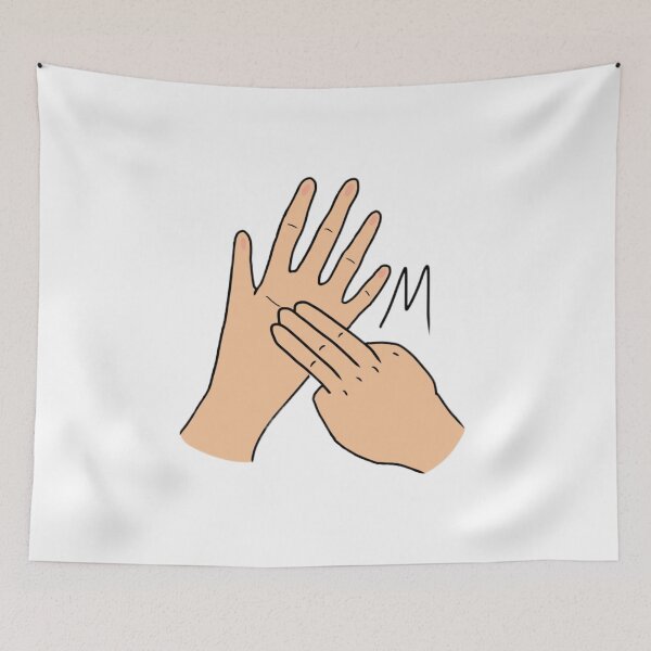 Item preview, BSL letter sign M designed and sold by Artistkhg.