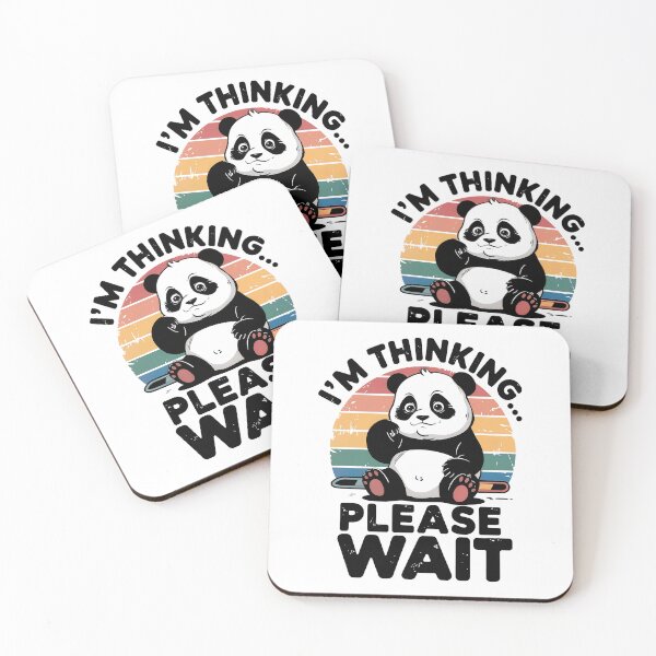 Item preview, Cute Thinking Panda Please Wait designed and sold by Taans-Creation.