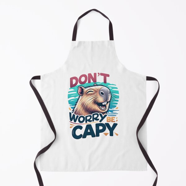 Item preview, Don't Worry Be Capy: Funny smiling capybara design for moments of joy and relaxation designed and sold by Polarisofficial.