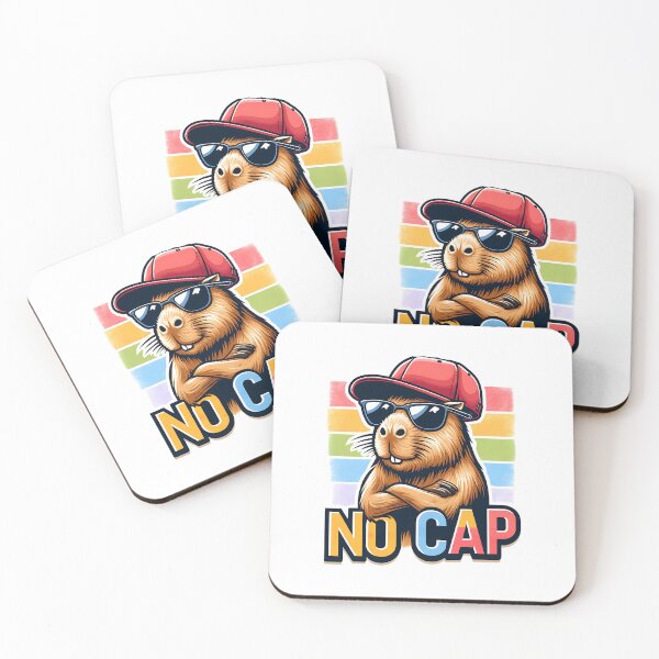 Item preview, No Cap Capy: Urban capybara design with cap and glasses for an authentic style designed and sold by Polarisofficial.