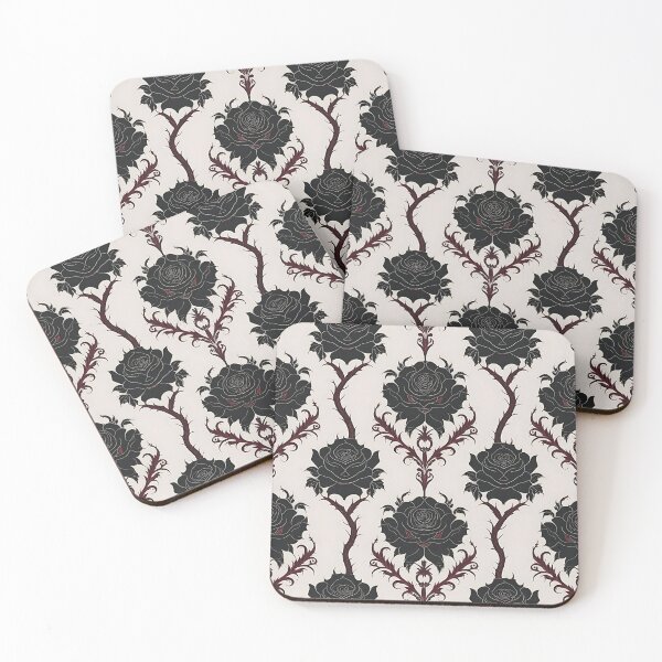 Item preview, Victorian Gothic Flower Garden Damask Pattern designed and sold by UniversalFlair.