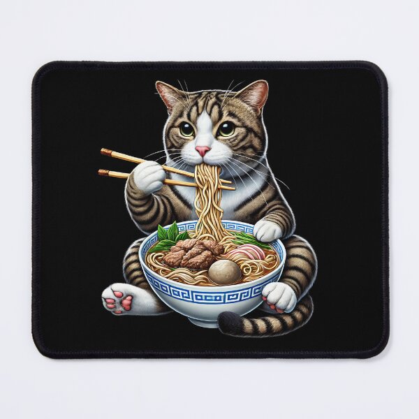 Item preview, Cat Eating Pho Kitten Pho Vietnamese Food Noodle Lover designed and sold by Kimberley King Art King Art.