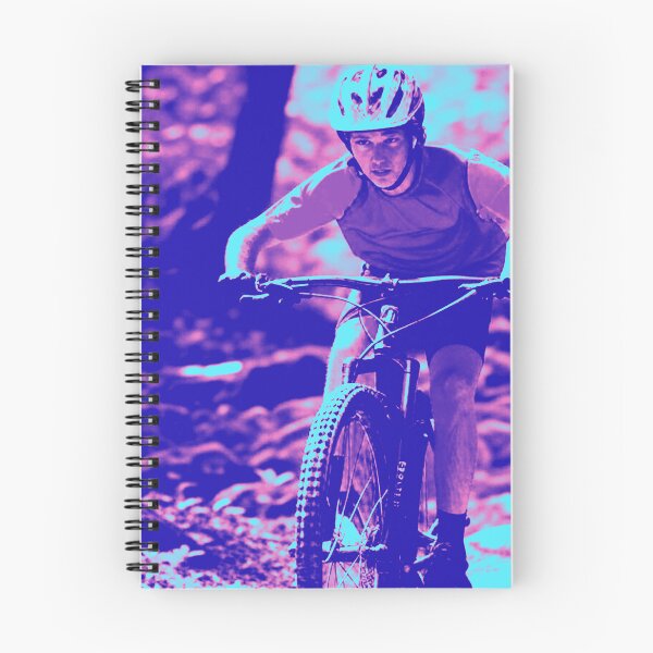 Item preview, Pink and Blue MTB Shredder – Trail Blazing Energy designed and sold by GrizzlyCollective.