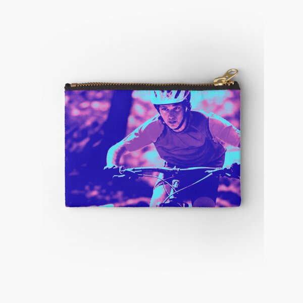 Item preview, Pink and Blue MTB Shredder – Trail Blazing Energy designed and sold by GrizzlyCollective.