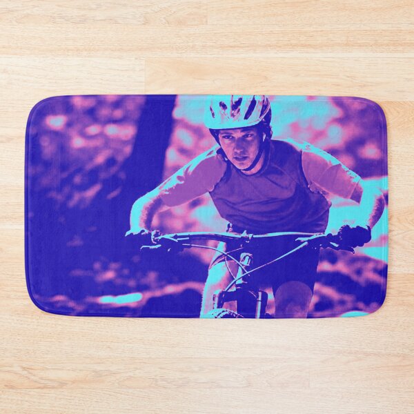 Item preview, Pink and Blue MTB Shredder – Trail Blazing Energy designed and sold by GrizzlyCollective.
