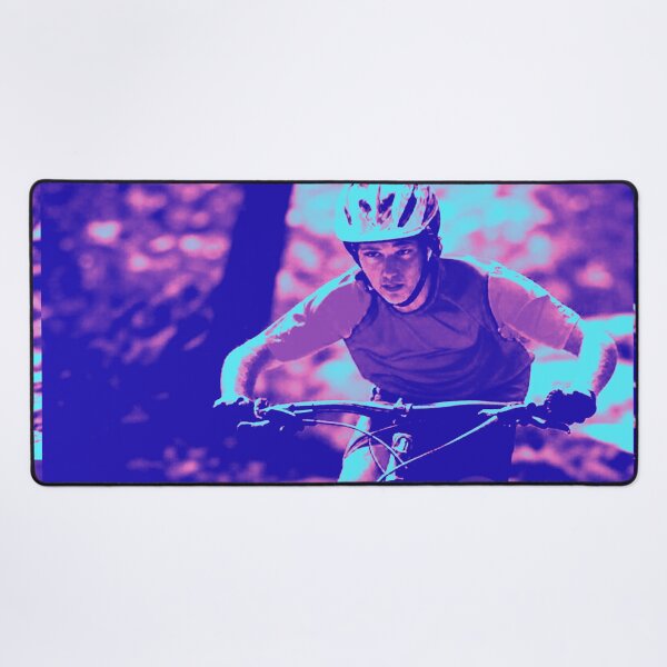 Item preview, Pink and Blue MTB Shredder – Trail Blazing Energy designed and sold by GrizzlyCollective.