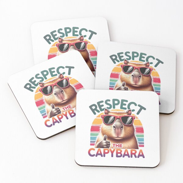 Item preview, Respect The Capybara: Funny capybara design with glasses and thumbs up to show respect designed and sold by Polarisofficial.
