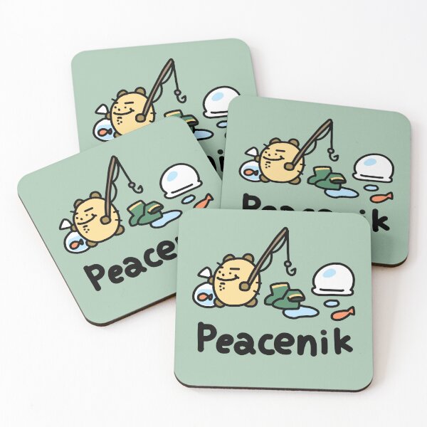 Item preview, Peacenik Korokke Bear_Fishing designed and sold by cocopi-design.