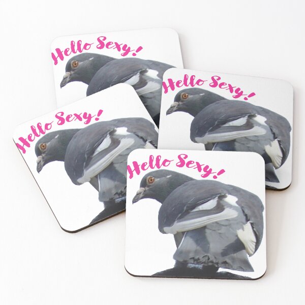 Item preview, Pigeon doing a double take... Hello Sexy! designed and sold by WordyDreams.