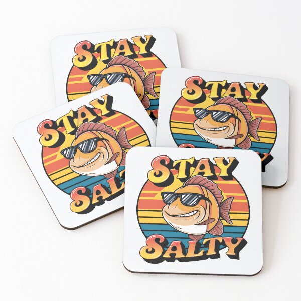 Item preview, Stay Salty – Funny Fish Pun Design designed and sold by Jollys-ArtShop.
