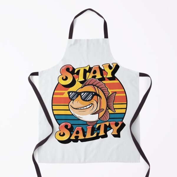 Item preview, Stay Salty – Funny Fish Pun Design designed and sold by Jollys-ArtShop.