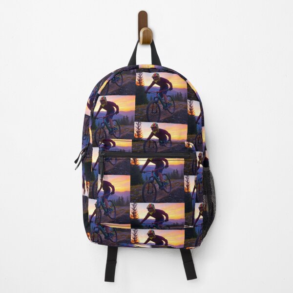 Item preview, MTB Late Sunset Shredz – Golden Hour Ride designed and sold by GrizzlyCollective.