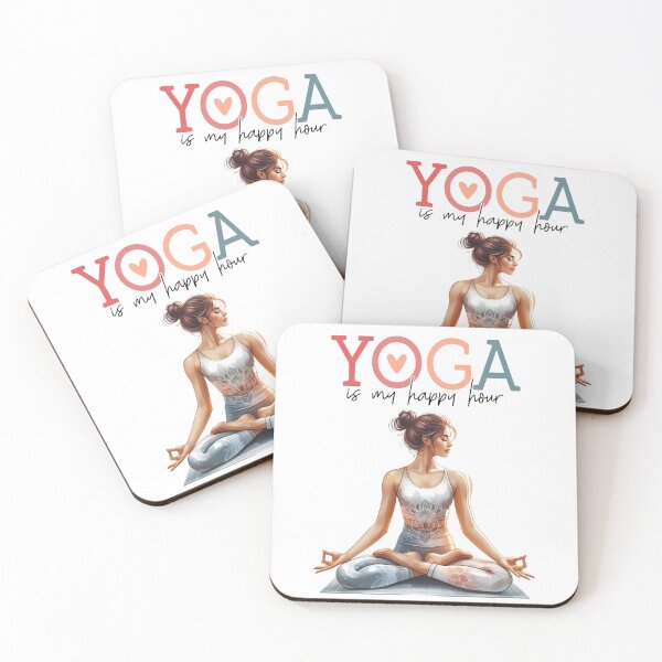 Item preview, Yoga is my happy hour   designed and sold by Blissvortexshop.