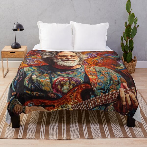 Item preview, Psychedelic Jerry Garcia Art – Grateful Dead Inspired Design designed and sold by PixelMuse2024.