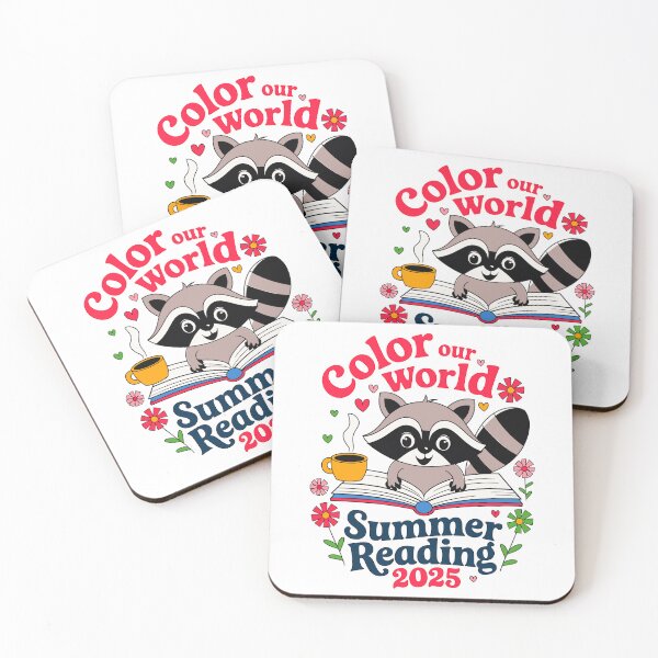 Item preview, Cute Raccoon Summer Reading 2025 designed and sold by designleon19.