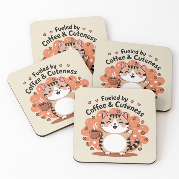 Item preview, Fueled by Coffee & Cuteness designed and sold by SignumShop.
