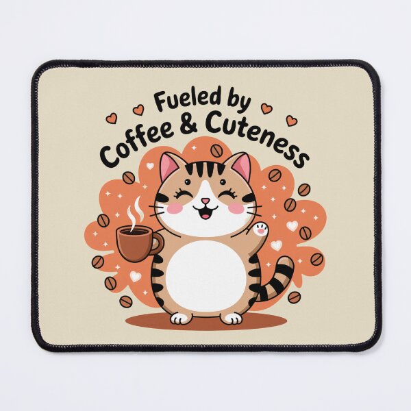 Item preview, Fueled by Coffee & Cuteness designed and sold by SignumShop.
