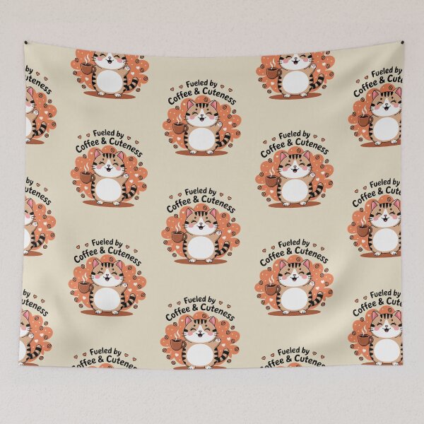 Item preview, Fueled by Coffee & Cuteness designed and sold by SignumShop.