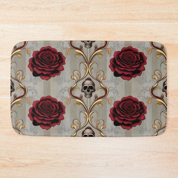 Item preview, Gothic Baroque Skull and Flower Garden designed and sold by UniversalFlair.