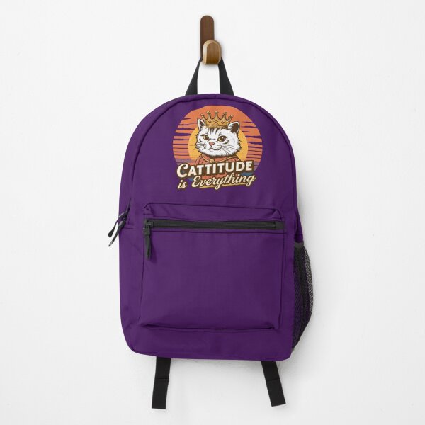 Item preview, Cattitude is Everything – Sassy Cat Pun Design designed and sold by Jollys-ArtShop.