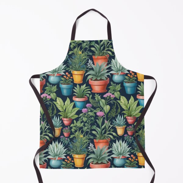 Item preview, House Plants And Flowering Container Plants On A Black Background designed and sold by CarrollGene.