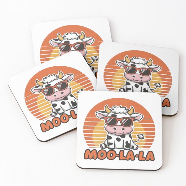 Item preview, Moo-La-La – Funny Cow Pun Design designed and sold by Jollys-ArtShop.
