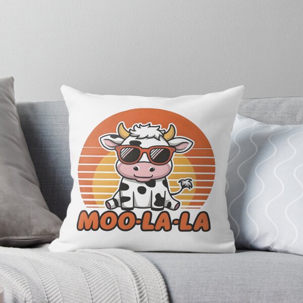 Item preview, Moo-La-La – Funny Cow Pun Design designed and sold by Jollys-ArtShop.