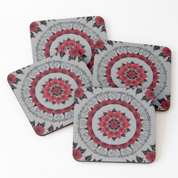 Item preview, Thorny Circle Flower Garden Mandala designed and sold by UniversalFlair.