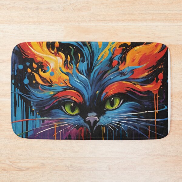 Item preview, Flaming cat designed and sold by SimoesArtistry.