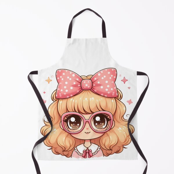 Item preview, Cute Kawaii Girl in Sunglasses and Bow designed and sold by ZanyPaintbrush.