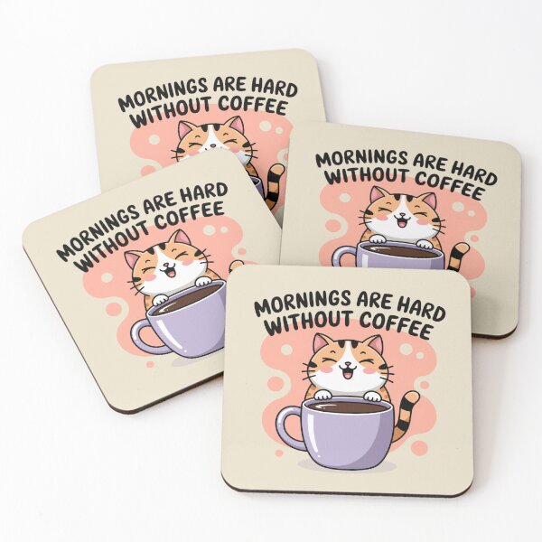 Item preview, Mornings Are Hard Without Coffee designed and sold by SignumShop.
