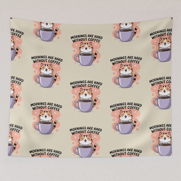 Item preview, Mornings Are Hard Without Coffee designed and sold by SignumShop.